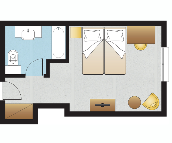 Superior Guestroom Floorplan Superior Guestroom Floorplan